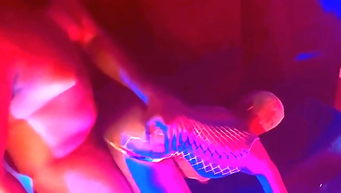 Mocha and black guy at the house of her step-son