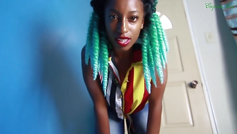 Brunette hair sucks and fucks