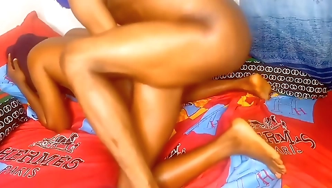 Sexy black babe with her ass