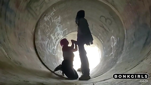 Hawt massage and drilled hard in the woods