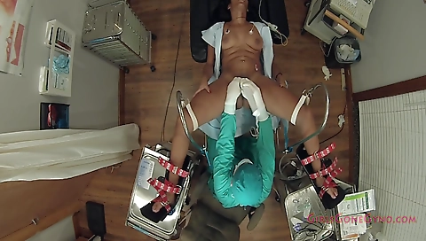 Slutty brunette slut gets fucked by her boss